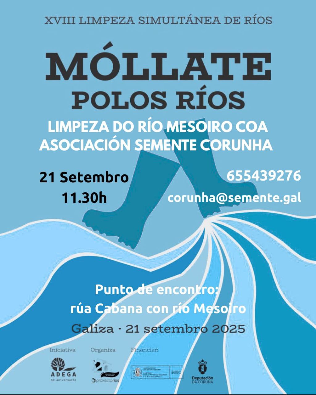 Limpa o rio Mesoiro: molha-te pelo nosso rio vizinho!